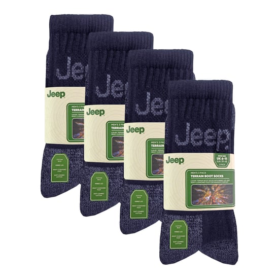 12 Paare Herren Luxus Gepolsterte Baumwoll Wander-Socken - Image 2