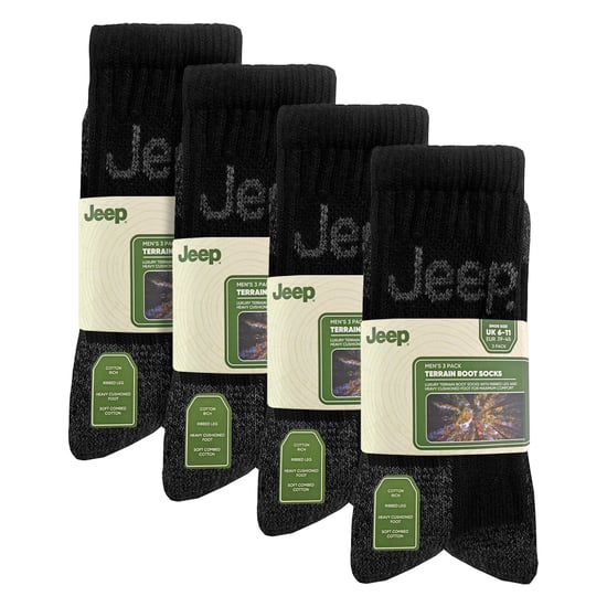 12 Paare Herren Luxus Gepolstertes Baumwoll-Wandersocken - Image 2