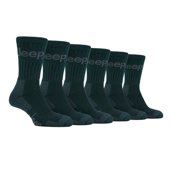 6 Paar Herren Luxus gepolsterte Baumwoll-Wandersocken - Image 1