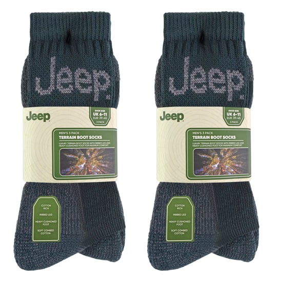 6 Paar Herren Luxus gepolsterte Baumwoll-Wandersocken - Image 2
