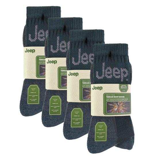 12 Paar Herren Luxus gepolsterte Baumwoll-Wandersocken - Image 2