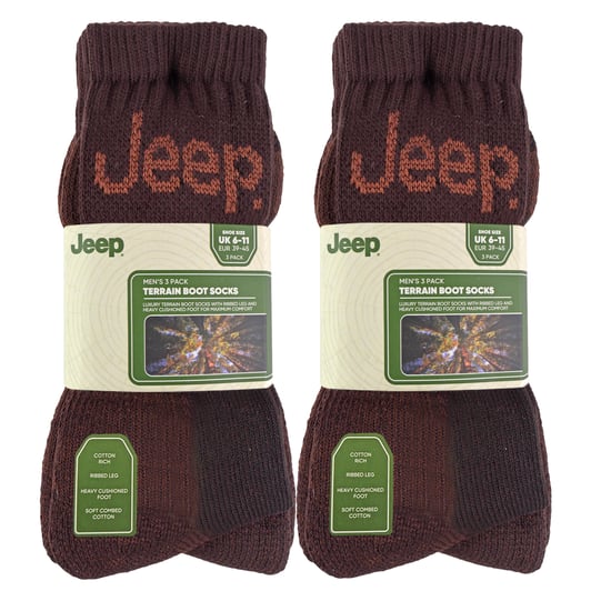 6 Paar Herren Luxus gepolsterte Baumwoll-Wander-Socken - Image 2