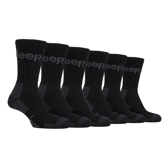6 Paar Herren Luxus gepolsterte Baumwoll-Wandersocken - Image 1