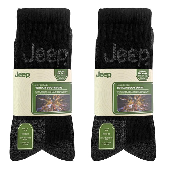 6 Paar Herren Luxus gepolsterte Baumwoll-Wandersocken - Image 2