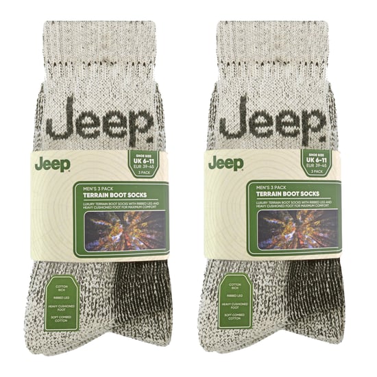 6 Paar Herren Luxuriöse Gepolsterte Baumwoll-Wandersocken - Image 2