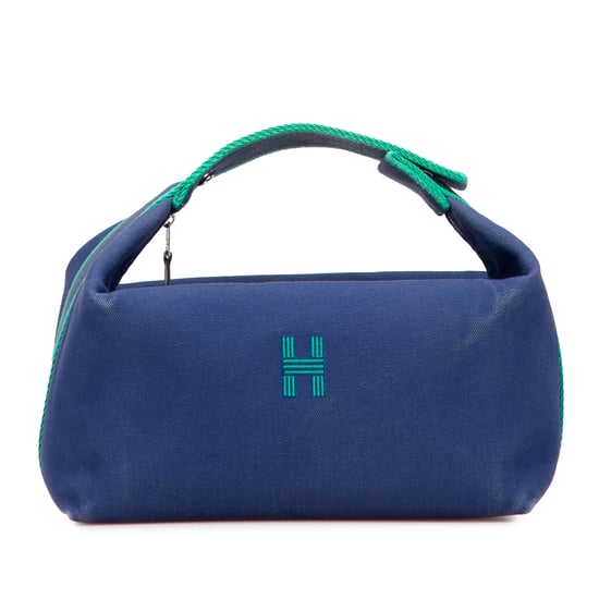 Leinenhandtasche mit gesticktem Logo - Image 1