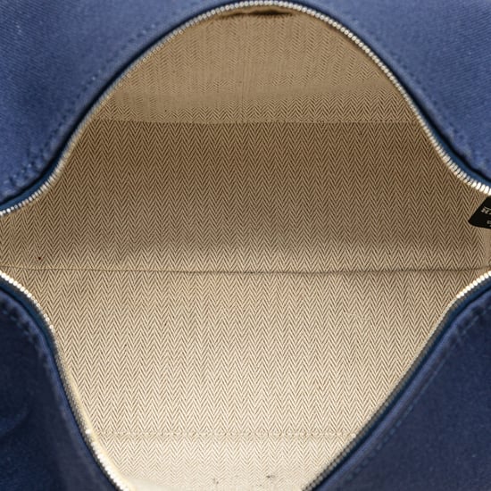 Leinenhandtasche mit gesticktem Logo - Image 4