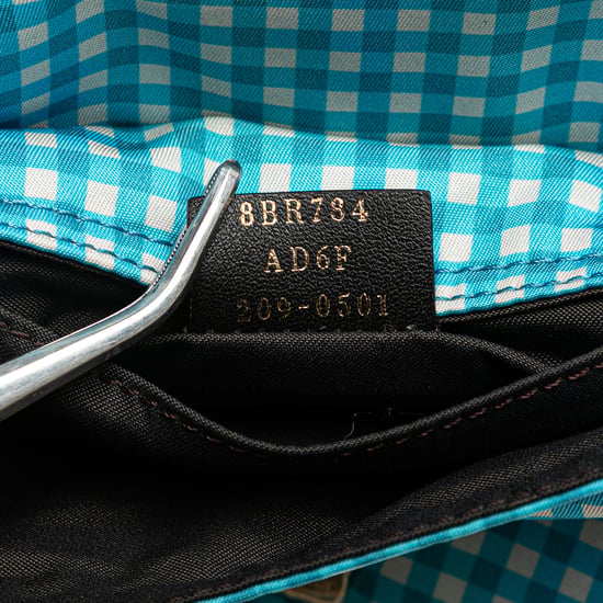 Baguette Gingham Schultertasche - Image 5