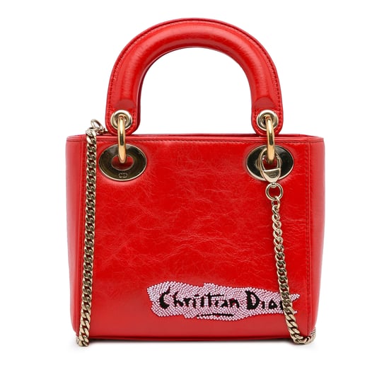 Dior Pre-owned Lady Dior Mini Tasche, bestickt - Rot - Image 3