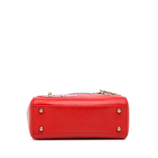 Dior Pre-owned Lady Dior Mini Tasche, bestickt - Rot - Image 5