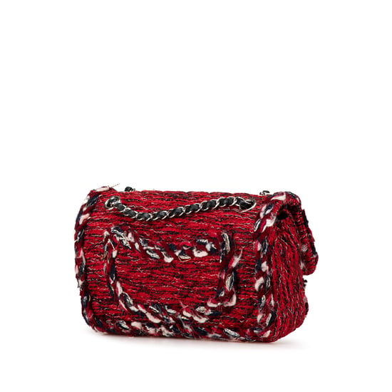 Klassische Tweed-Tasche mit Klappe - Image 2