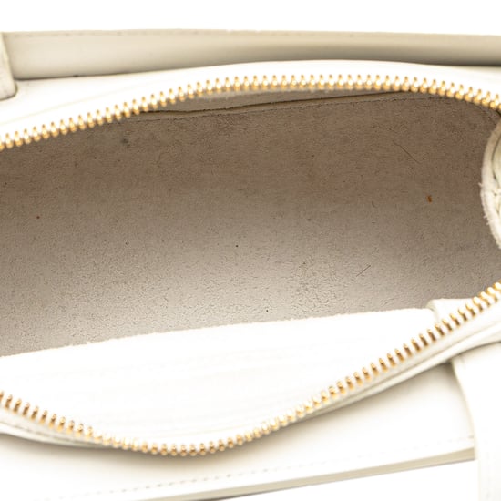 Weiße Leder Schultertasche - Image 4