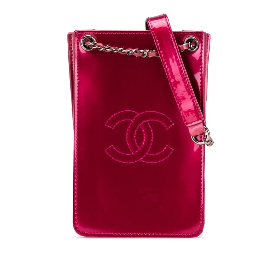 Lackleder Kettenhandtasche - Image 1