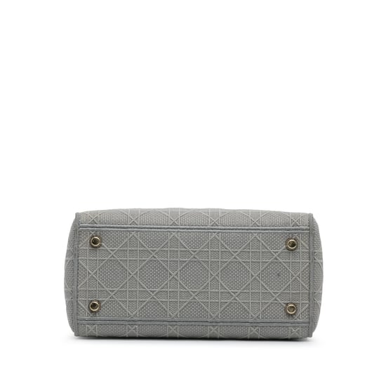 Dior Caro Mini Tasche Graues Präge-Canvas - Image 5