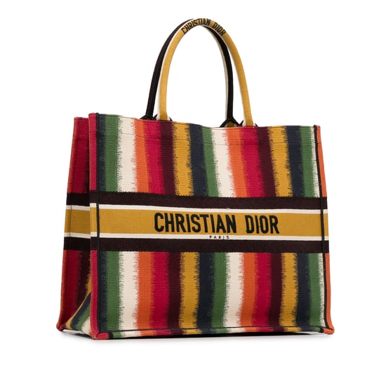 Buch Tote Gestreifte Canvas-Tasche - Image 2