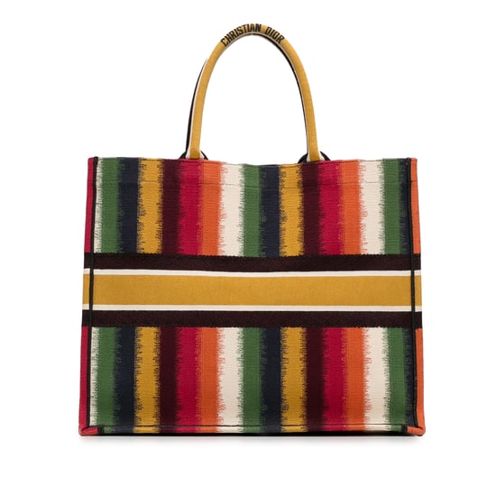 Buch Tote Gestreifte Canvas-Tasche - Image 4