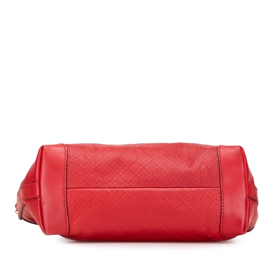 Tote Bag mit Ledergriffen Rot - Image 3