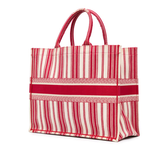 Buch-Tote gestreifte Leinen Tasche - Image 2