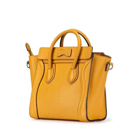 Nano Luggage Tasche Gelbes Leder - Image 2