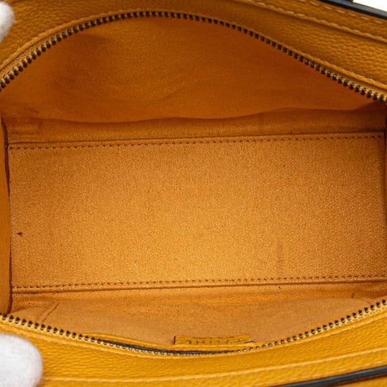 Nano Luggage Tasche Gelbes Leder - Image 4
