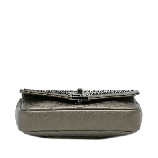 Chanel 19 Umhängetasche Grau Leder - Image 5