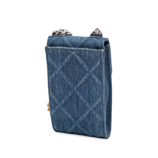 Denim gesteppte Umhängetasche - Image 2