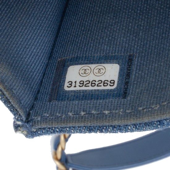 Denim gesteppte Umhängetasche - Image 6