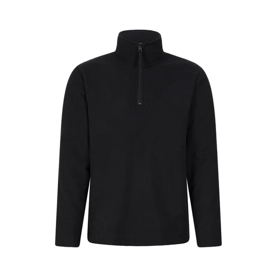 Mountain Warehouse - "Farland" Midlayer für Herren, mit halbem Reißverschluss, Mit Vlies gefüttert (Schwarz) - Image 1