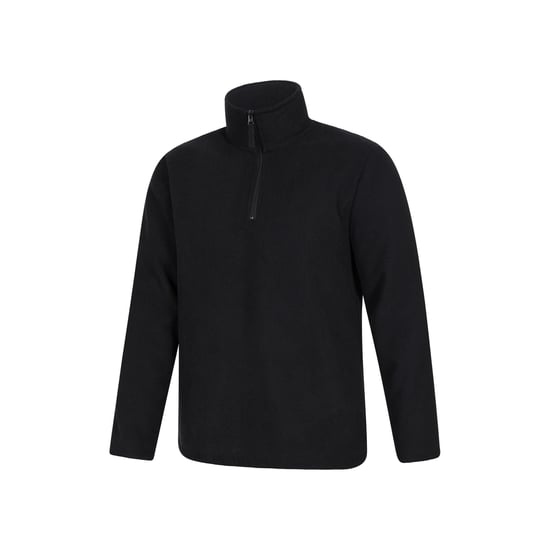 Mountain Warehouse - "Farland" Midlayer für Herren, mit halbem Reißverschluss, Mit Vlies gefüttert (Schwarz) - Image 4