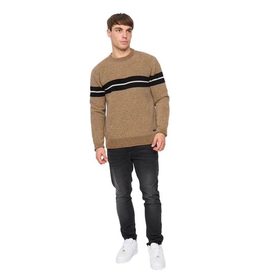 Crosshatch - "Roundall" Pullover für Herren, Jerseyware, Chenille (Blaugrün) - Image 3
