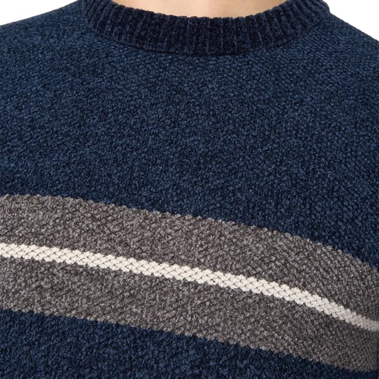 Crosshatch - "Roundall" Pullover für Herren, Jerseyware, Chenille (Marine) - Image 2