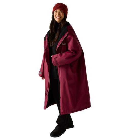 Regatta - Robe Mit Vlies gefüttert für Herren/Damen Unisex (Dunkles Weinrot) - Image 3