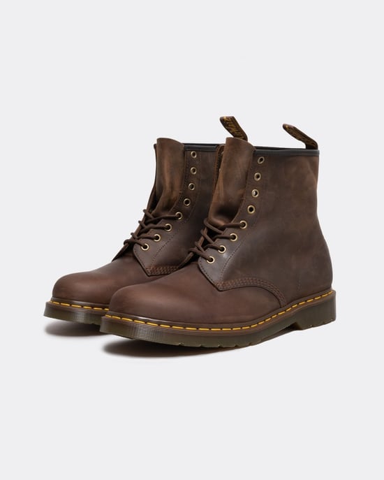 Kaufen Sie Dr. Martens 1460 Crazy Horse Damen Gaucho Braune Lederstiefeletten - Image 1