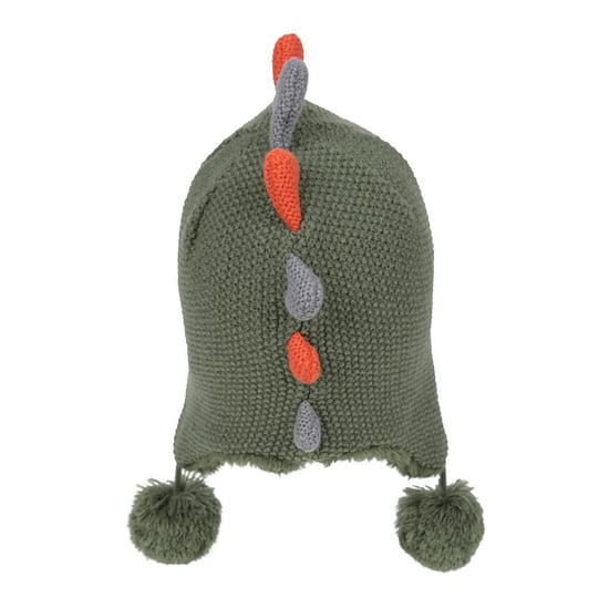Mountain Warehouse - Hut- und Handschuh-Set für Kinder, Kunstfell gefüttert, Drachen-Design (Grün) - Image 2