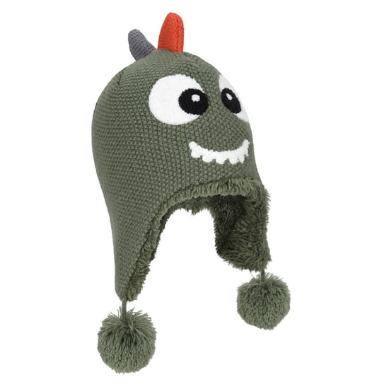 Mountain Warehouse - Hut- und Handschuh-Set für Kinder, Kunstfell gefüttert, Drachen-Design (Grün) - Image 4