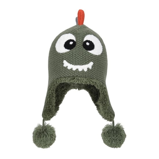 Mountain Warehouse - Hut- und Handschuh-Set für Kinder, Kunstfell gefüttert, Drachen-Design (Grün) - Image 5