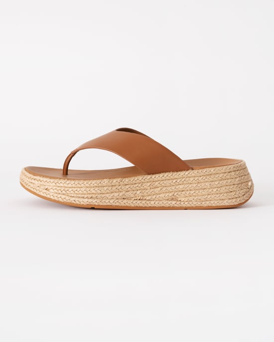 F-Mode Plattform-Sandalen in Tan - Image 2
