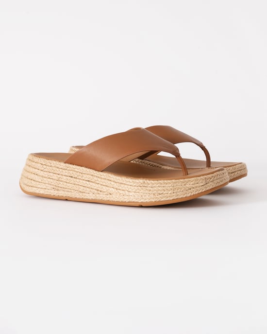 F-Mode Plattform-Sandalen in Tan - Image 4