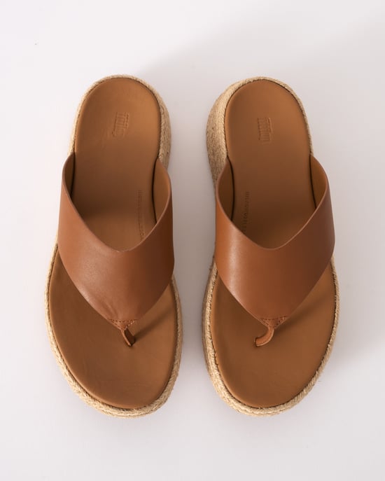 F-Mode Plattform-Sandalen in Tan - Image 5