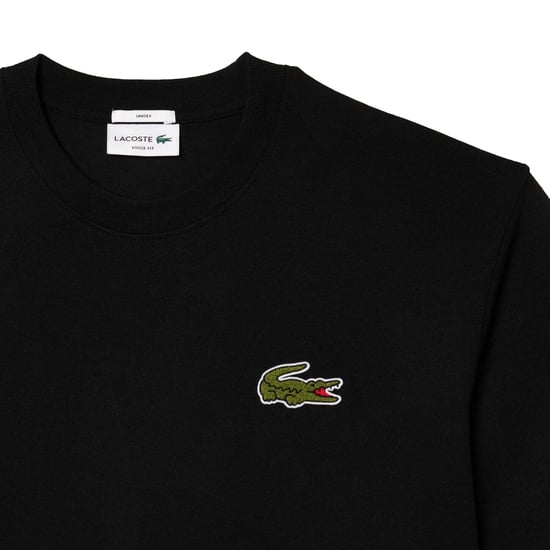 Lacoste - T-Shirt für Herren, Dicke Baumwolle, Übergroß (Schwarz) - Image 3
