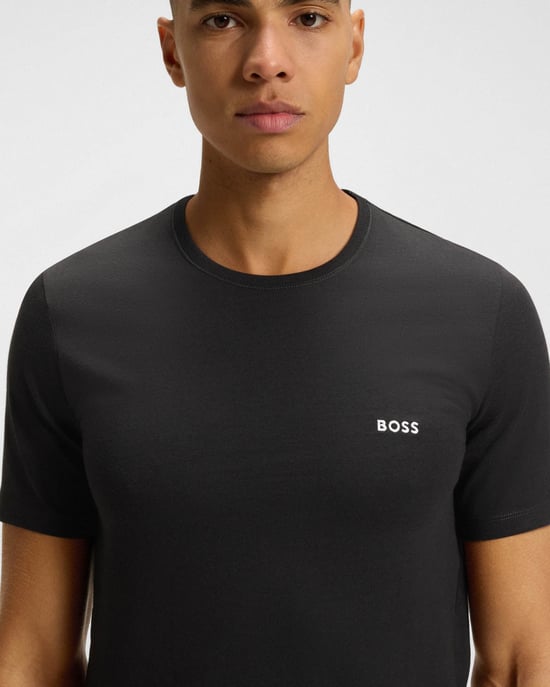 Dunkelgrünes T-Shirt mit besticktem Logo (3er-Pack) - Image 5