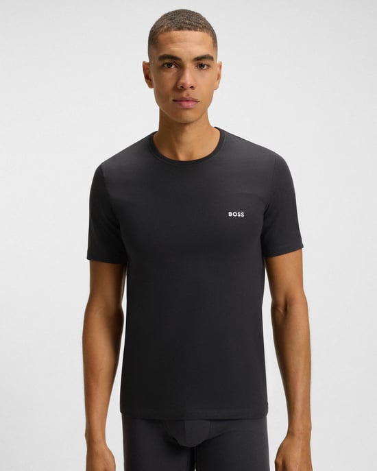 Dunkelgrünes T-Shirt mit besticktem Logo (3er-Pack) - Image 6
