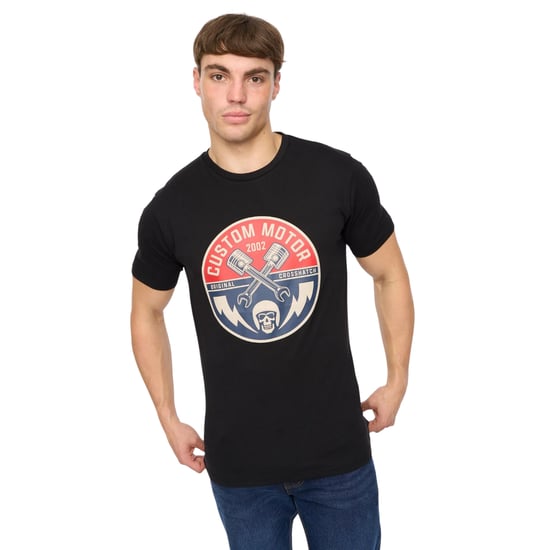 Crosshatch - "Moules" T-Shirt für Herren (Schwarz) - Image 3