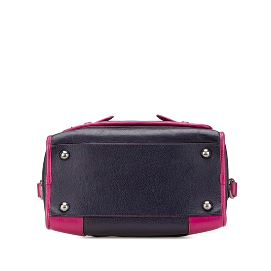 Leder Umhängetasche mit zweifarbigem Design - Image 3
