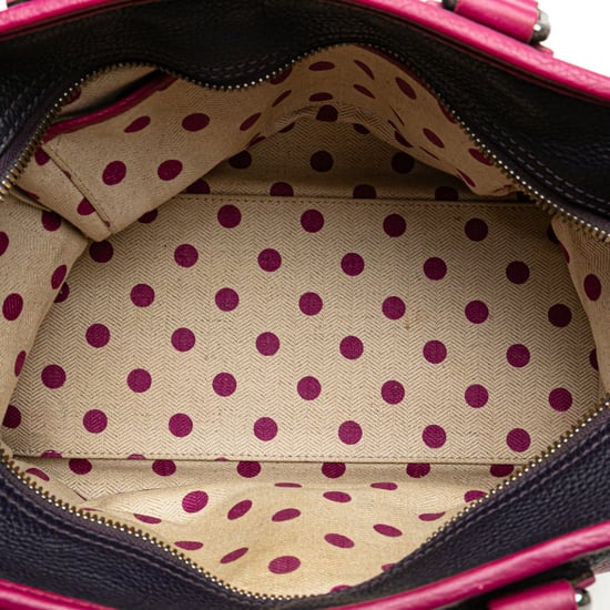 Leder Umhängetasche mit zweifarbigem Design - Image 4