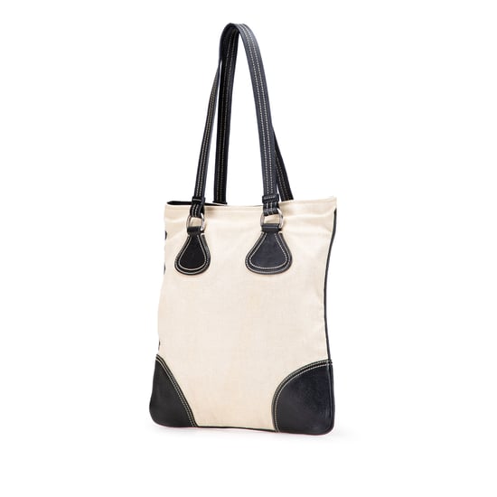 Tote Bag aus Canvas mit Lederbesatz - Image 2