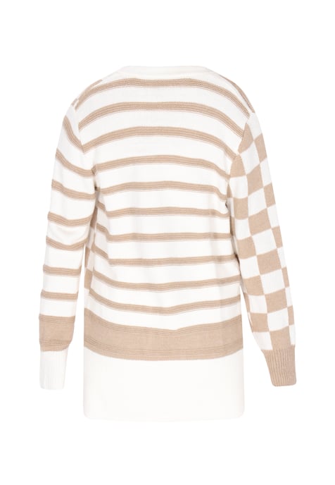 usha Strickjacke Frauen Weiß Mehrfarbig Beige - Image 5
