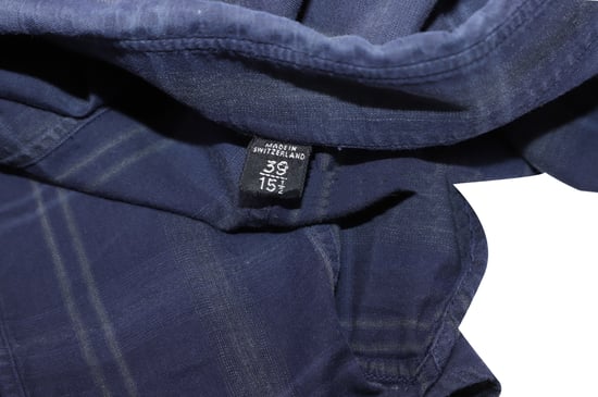 Tom Ford Langärmliges Karohemd aus navyblauer Baumwolle - Image 2