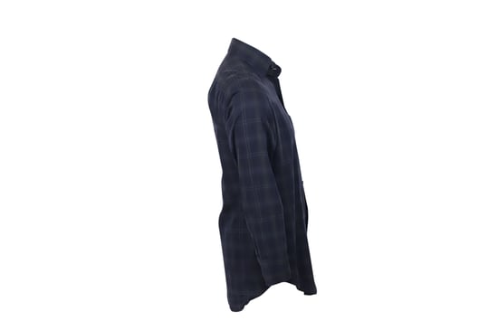 Tom Ford Langärmliges Karohemd aus navyblauer Baumwolle - Image 3