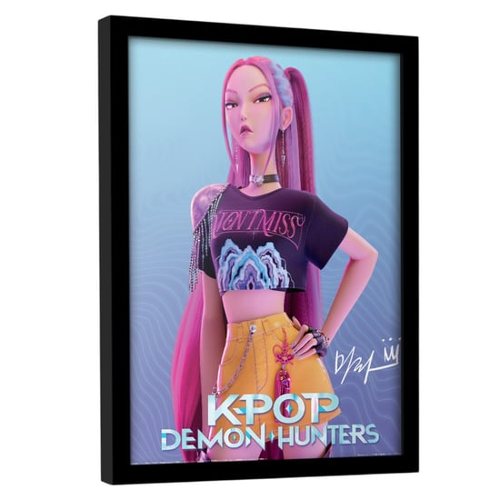 K-Pop Demon Hunters - Gerahmtes Poster, Mira (Pink/Blau) - Image 2